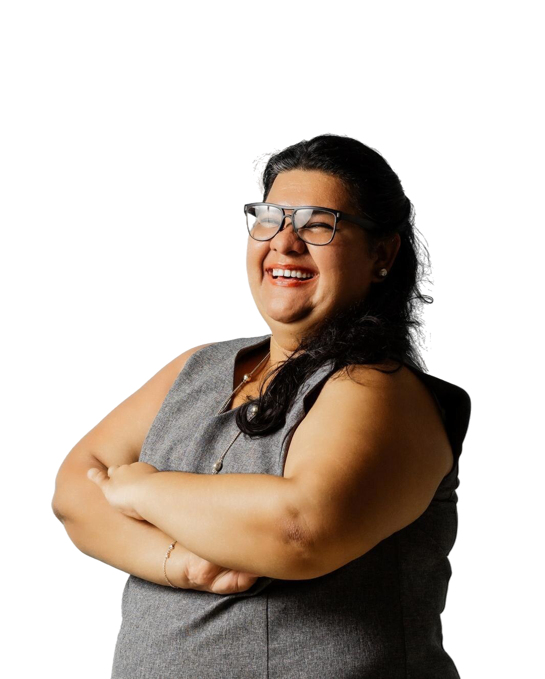 plussize-latin-american-adult-woman-wearing-bussines-suit-gray-background